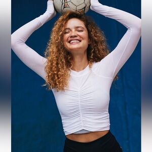 Free People Tempo Ruched Long Sleeve